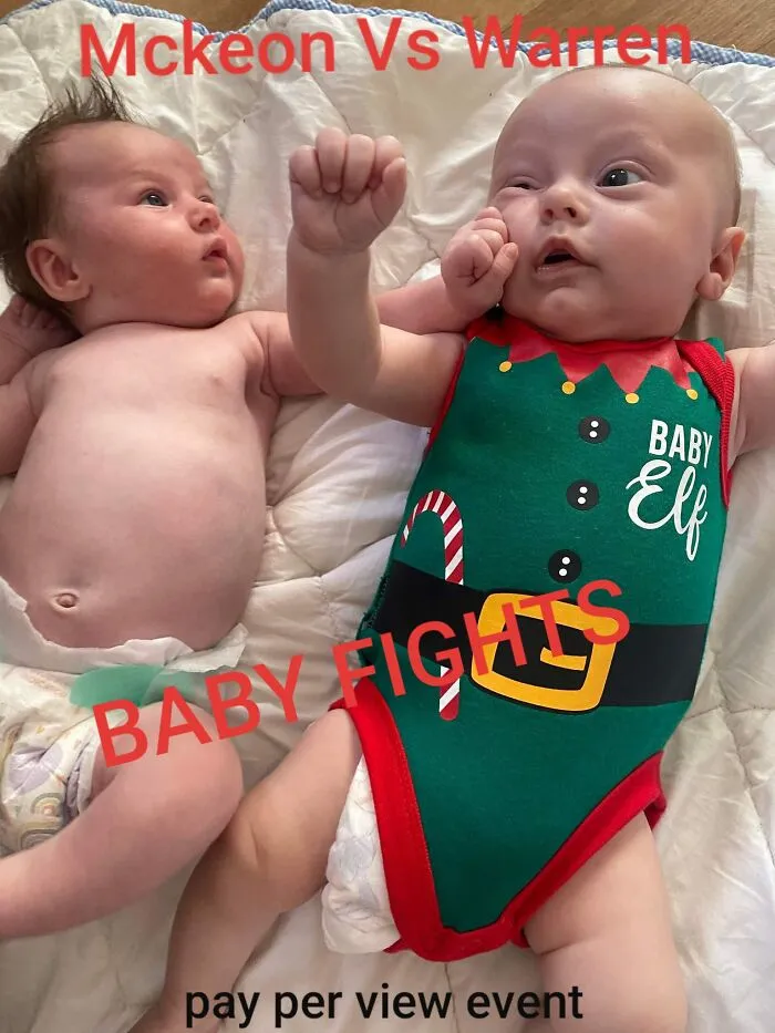 My Daughter (Left) vs. My Great Nephew  (Right) At The Family Christmas Picnic