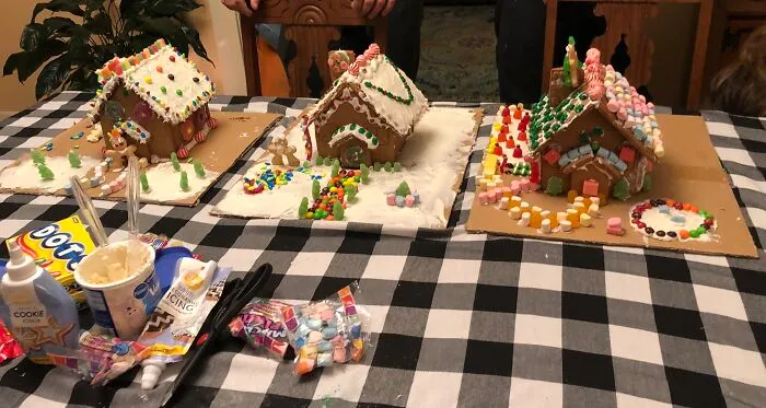 The Semi-Annual Ginger House Decoration Competition. It Is Going To Get Messy Before It Gets Sweet