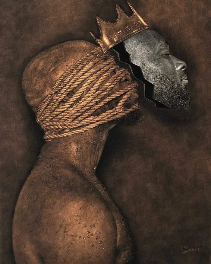 This Nigerian Artist Learned How To Paint With Fire And With Pyrography, He Creates Hyperrealistic Portraits (38 Pics)