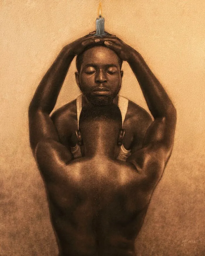 This Nigerian Artist Learned How To Paint With Fire And With Pyrography, He Creates Hyperrealistic Portraits (38 Pics)