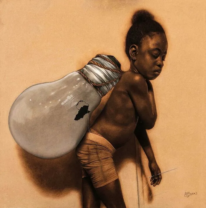 This Nigerian Artist Learned How To Paint With Fire And With Pyrography, He Creates Hyperrealistic Portraits (38 Pics)