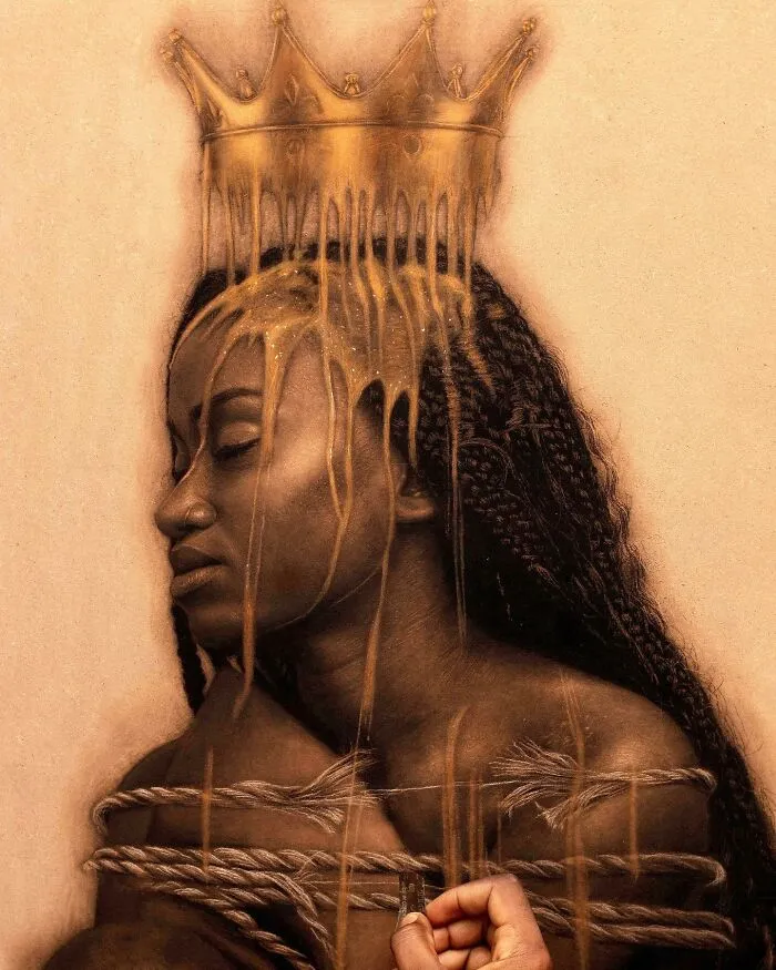 This Nigerian Artist Learned How To Paint With Fire And With Pyrography, He Creates Hyperrealistic Portraits (38 Pics)