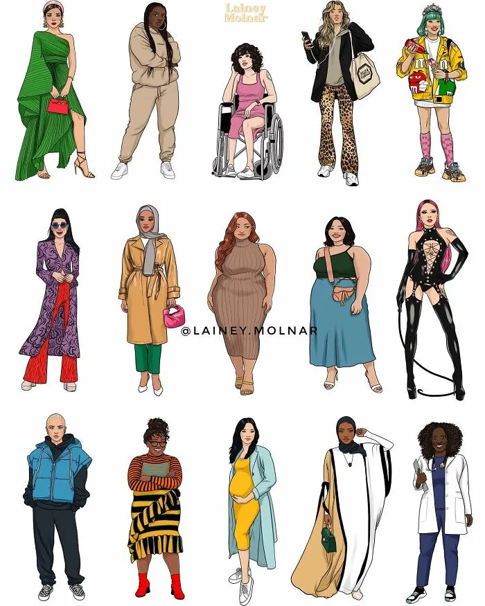 15 Nuevos y honestos cómics que muestran las presiones sufridas por las mujeres, por Lainey Molnar