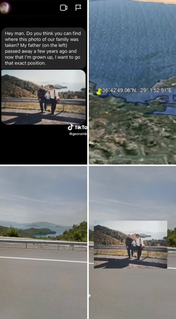 People Contact This Man With The Hope That He’ll Find Exactly Where Their Beloved Pictures Were Taken, And He Delivers