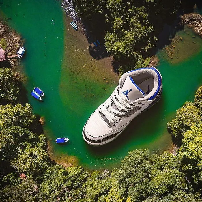 79 Surreal Images Of Sneakers Placed In Some Very Interesting Locations By Carlos Jiménez Varela