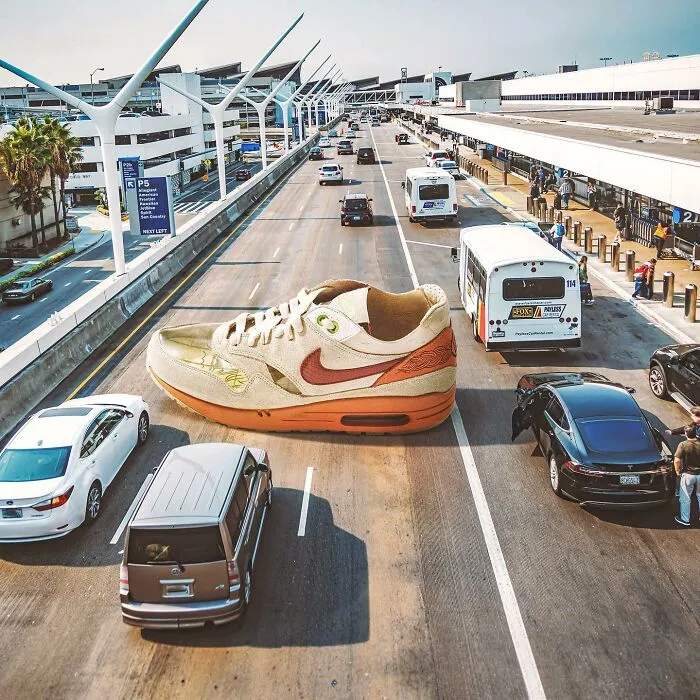 79 Surreal Images Of Sneakers Placed In Some Very Interesting Locations By Carlos Jiménez Varela