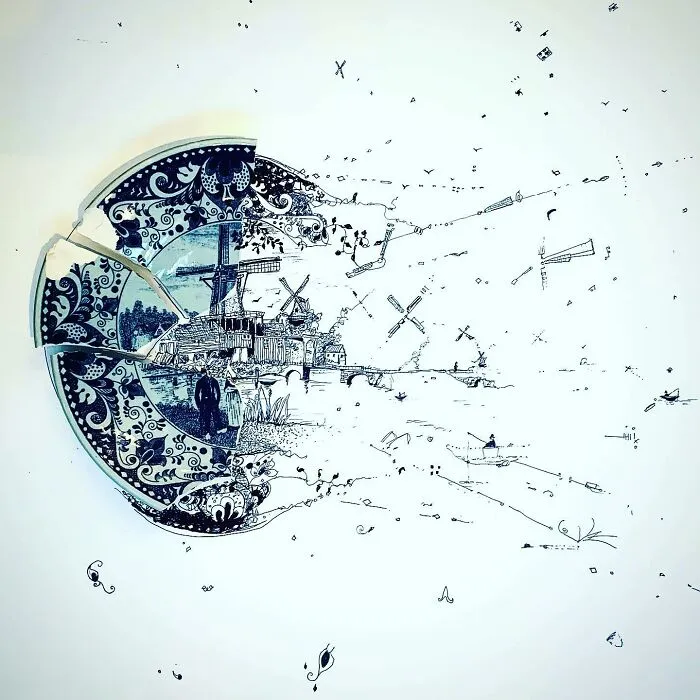 "Fragmented": This Artist Damaged Porcelain Into Beautiful Works Of Art (15 Pics)