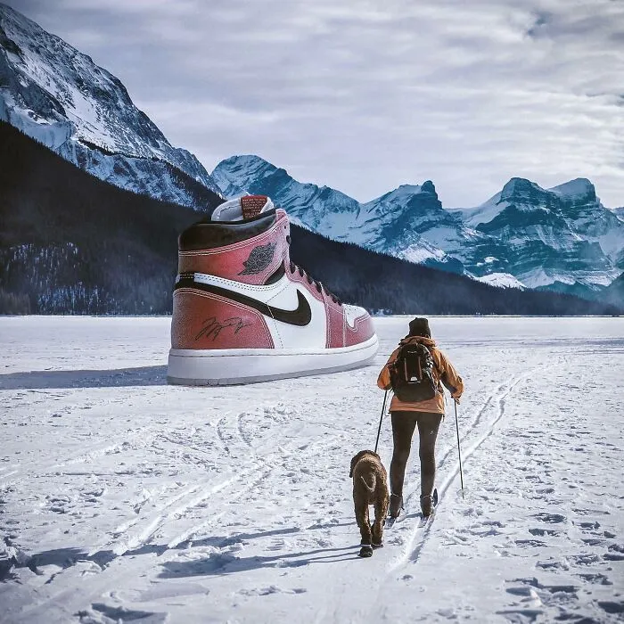 79 Surreal Images Of Sneakers Placed In Some Very Interesting Locations By Carlos Jiménez Varela