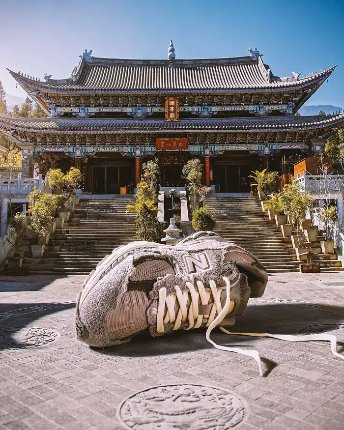 79 Surreal Images Of Sneakers Placed In Some Very Interesting Locations By Carlos Jiménez Varela