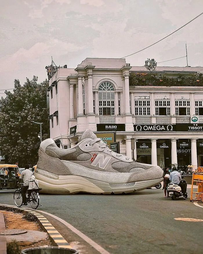 79 Surreal Images Of Sneakers Placed In Some Very Interesting Locations By Carlos Jiménez Varela