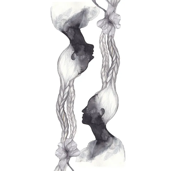 Watercolor Illustration: "Aquarius"