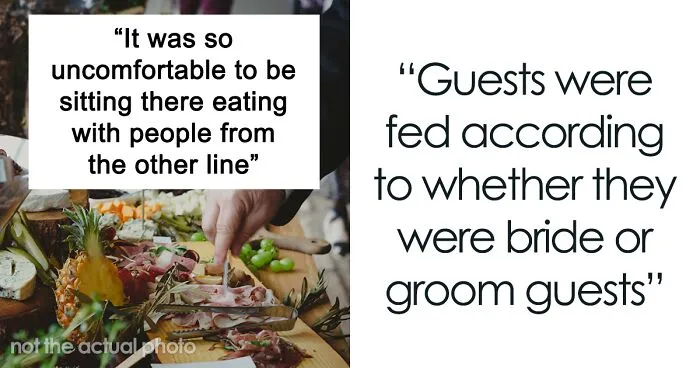 Person Shares The Rudest Wedding They've Been To, Where Guests Got Divided With Stamps On Their Hands And Were Served Different Meals Accordingly