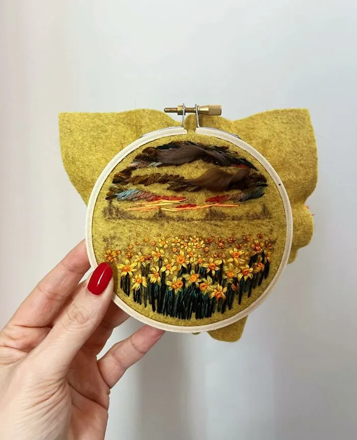 I Am A Textile Artist And I Create Tonal Impressionism Embroideries (14 Pics)