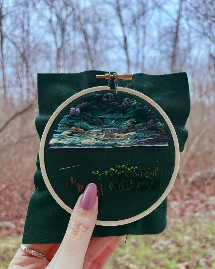 I Am A Textile Artist And I Create Tonal Impressionism Embroideries (14 Pics)