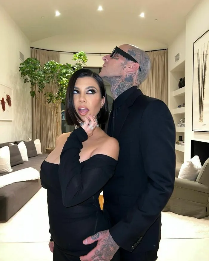 Kourtney Kardashian Barker And Travis Barker