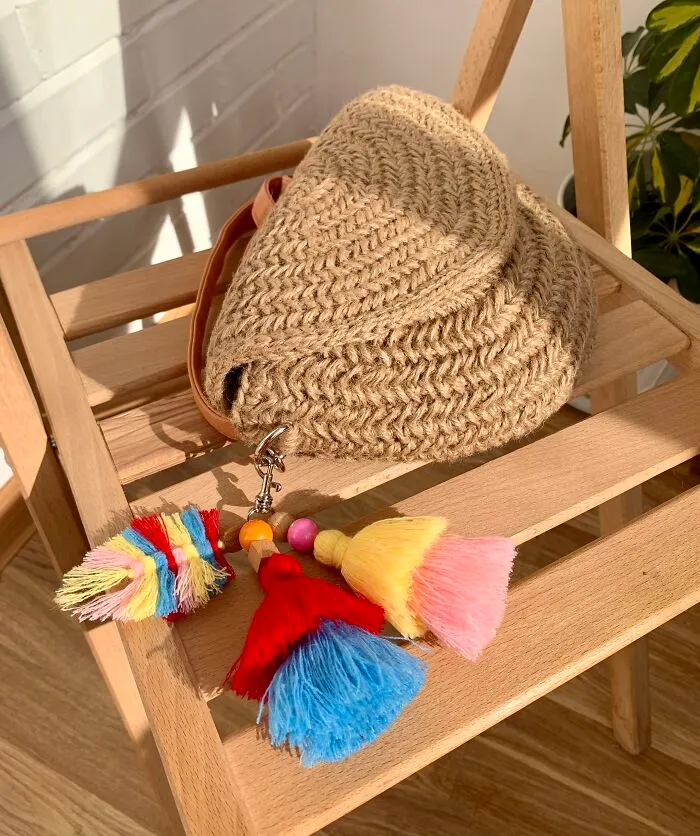 Crochet Pattern. Jute Saddle Bag