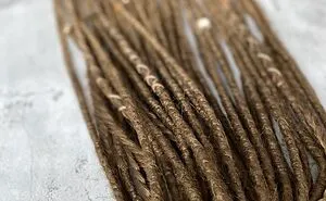 Brown To Light Brown Ombre Synthetic Crochet De Dreadlocks