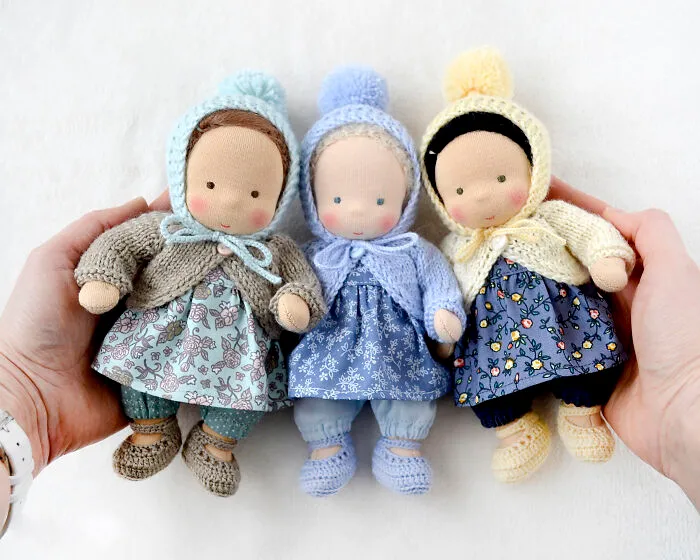 I Create Waldorf Mini Baby Dolls 7 Inch Tall (16 Pics)