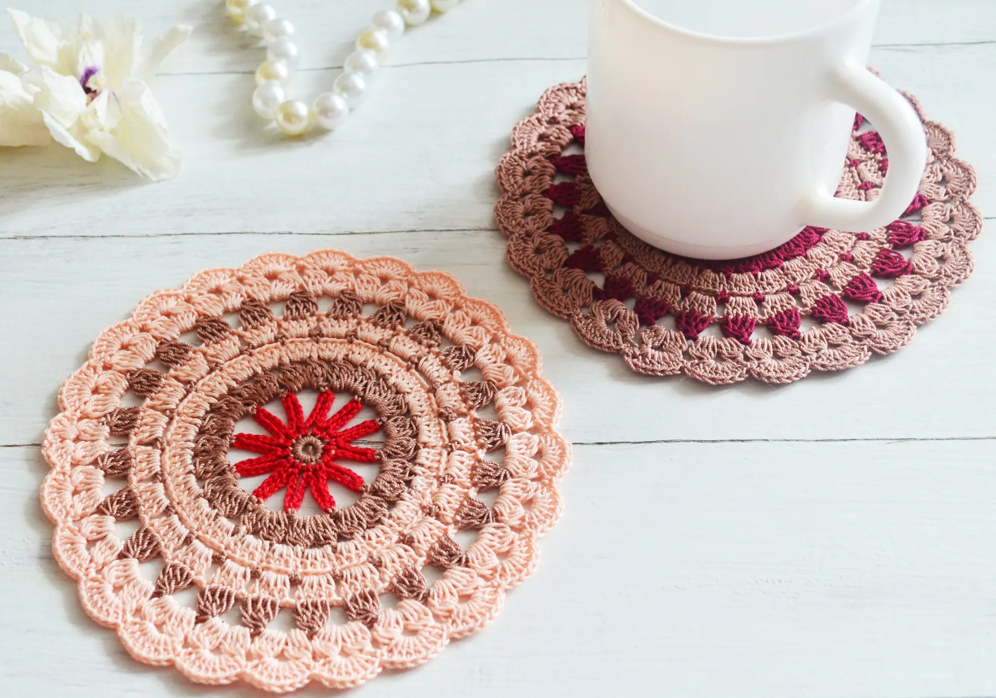 Cute Crocheted Doilies As Home Decor