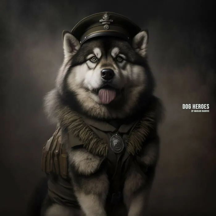43 Realistic Portraits Of Dogs By Marjan Radovic Showing That They Are The Real Heroes