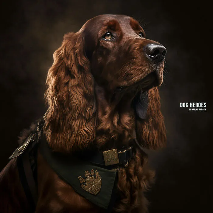 43 Realistic Portraits Of Dogs By Marjan Radovic Showing That They Are The Real Heroes