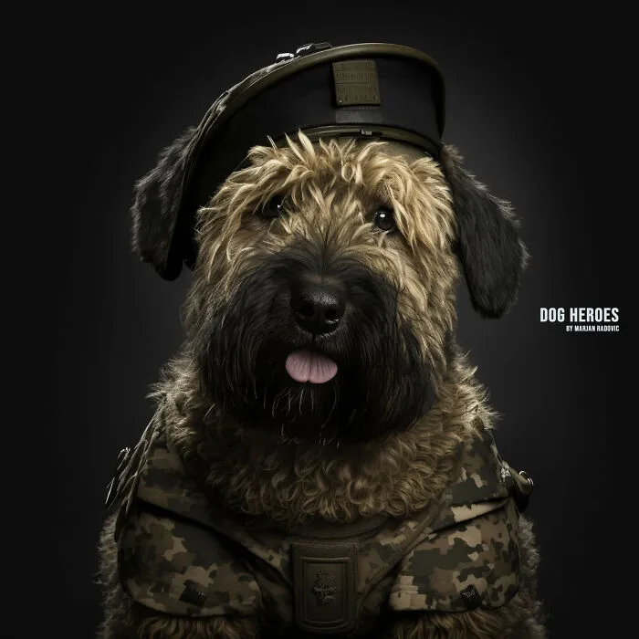 43 Realistic Portraits Of Dogs By Marjan Radovic Showing That They Are The Real Heroes