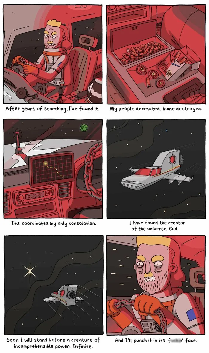 Absurd-Yet-Funny Situations: 30 New Comics By This Artist