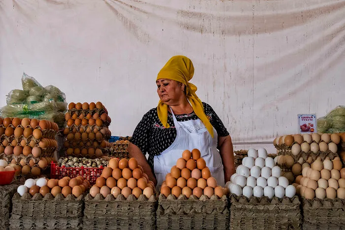Chorsu Bazaar, Tashkent, Uzbekistan From The Series "Sisterhood" By France Leclerc