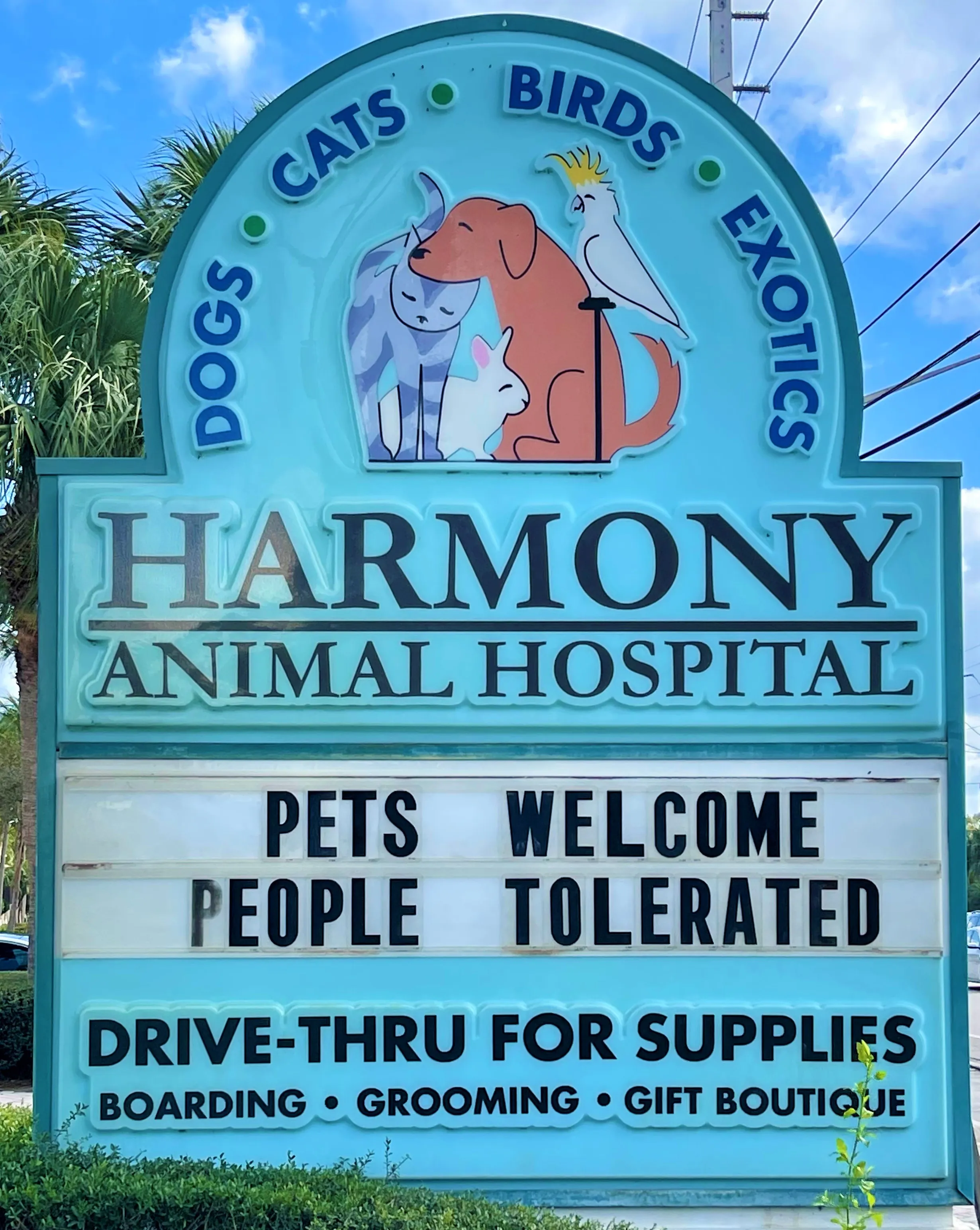 Our Funny Marquee Sign