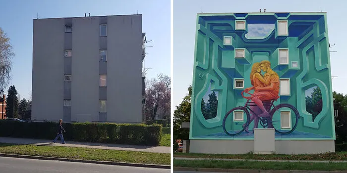 This Balinese Artist Paints Realistic 3D Murals On Dull Building Walls (32 Pics)