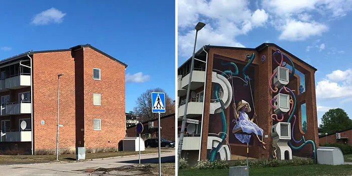 This Balinese Artist Paints Realistic 3D Murals On Dull Building Walls (32 Pics)