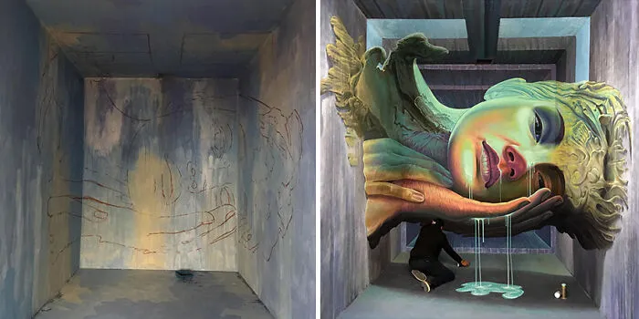 This Balinese Artist Paints Realistic 3D Murals On Dull Building Walls (32 Pics)
