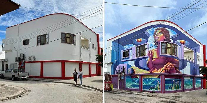 This Balinese Artist Paints Realistic 3D Murals On Dull Building Walls (32 Pics)
