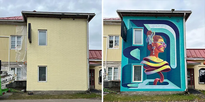 This Balinese Artist Paints Realistic 3D Murals On Dull Building Walls (32 Pics)