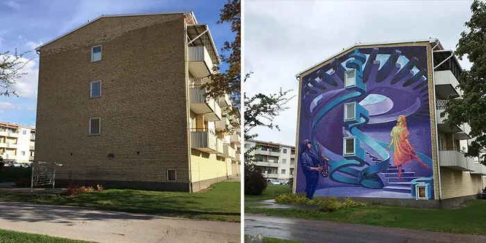 This Balinese Artist Paints Realistic 3D Murals On Dull Building Walls (32 Pics)