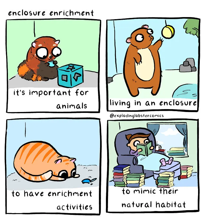 50 Silly-Spooky Comics Depicting My Love For All Things Books, Cats, And Queerness