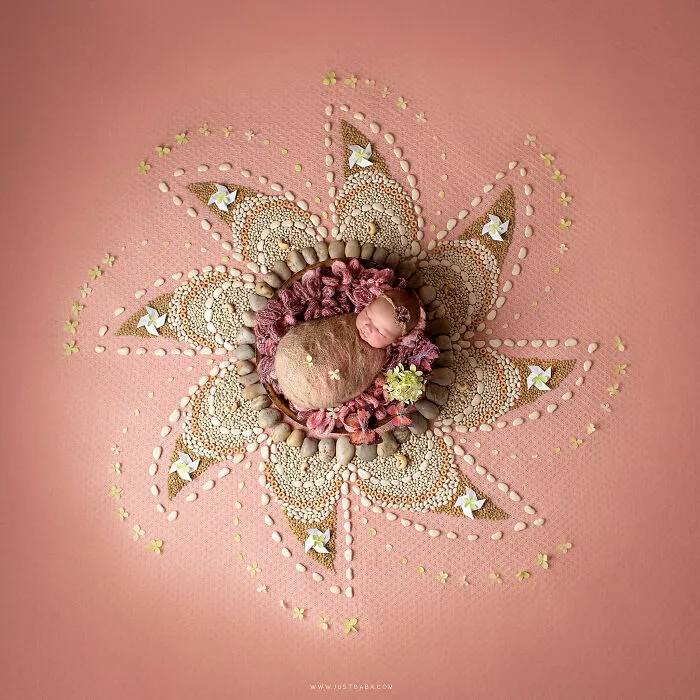 Each Of My Mandalas Is Designed For A Particular Baby, And Here Are My Latest 38 Photographs From The Series: “The Kids Of The Sun”