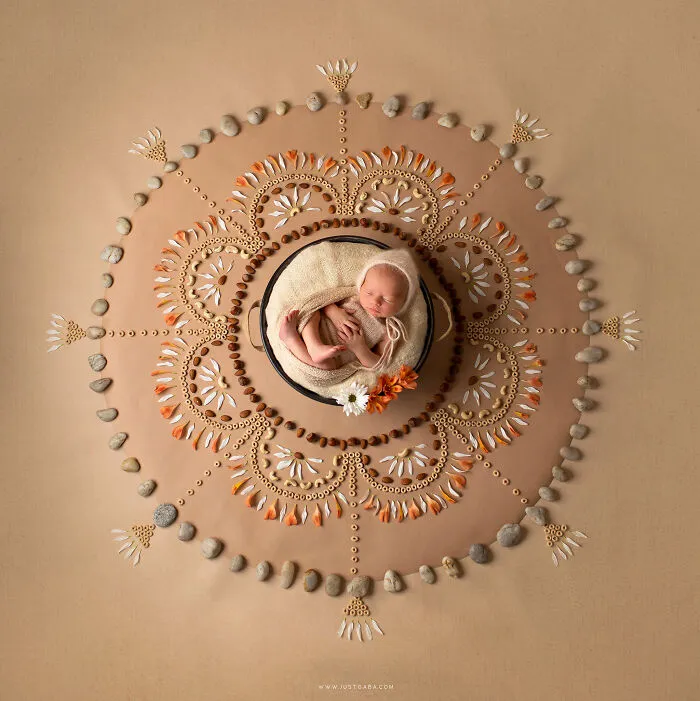 Each Of My Mandalas Is Designed For A Particular Baby, And Here Are My Latest 38 Photographs From The Series: “The Kids Of The Sun”