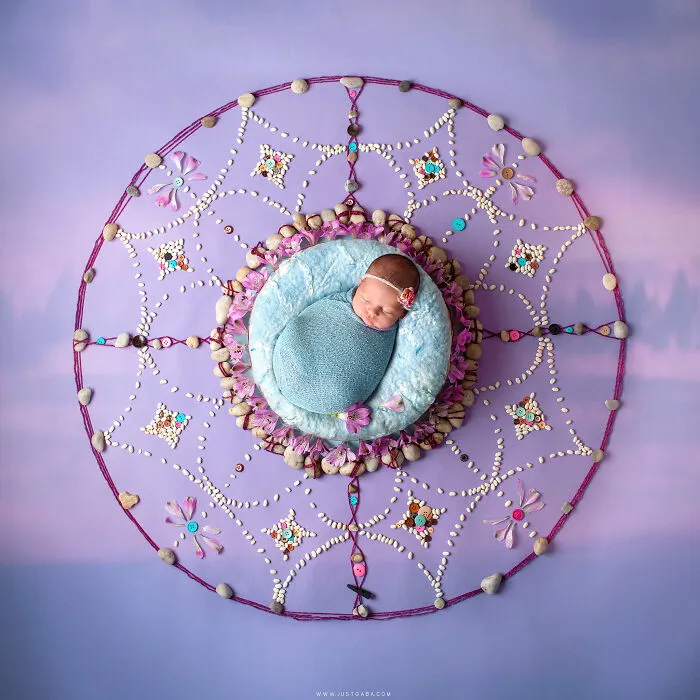 Each Of My Mandalas Is Designed For A Particular Baby, And Here Are My Latest 38 Photographs From The Series: “The Kids Of The Sun”