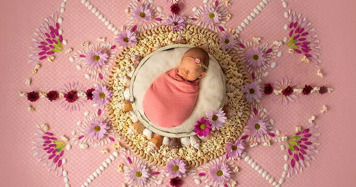 Each Of My Mandalas Is Designed For A Particular Baby, And Here Are My Latest 38 Photographs From The Series: “The Kids Of The Sun”