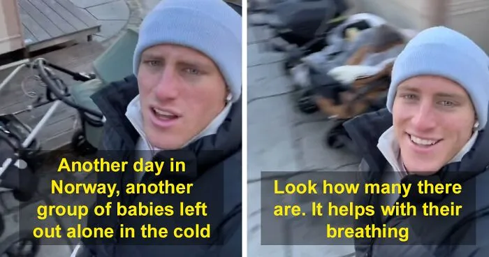 TikToker Documents Norwegian Custom Of Leaving Babies Alone Outside In Freezing Weather, Goes Viral