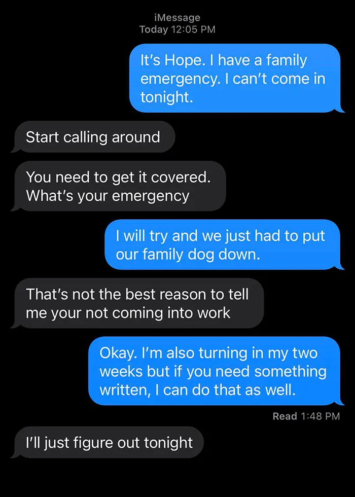 Boss Changed Her Mind Very Fast