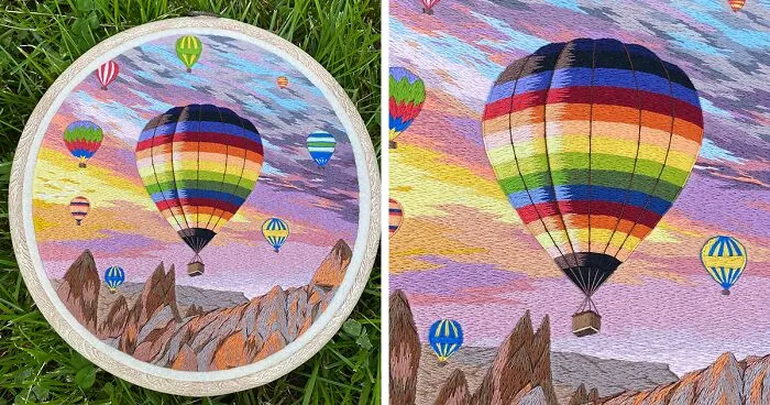 In The Last 5 Years, I Have Been Embroidering Landscapes, And Here Are 40 Of My Best Works