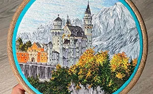 In The Last 5 Years, I Have Been Embroidering Landscapes, And Here Are 40 Of My Best Works