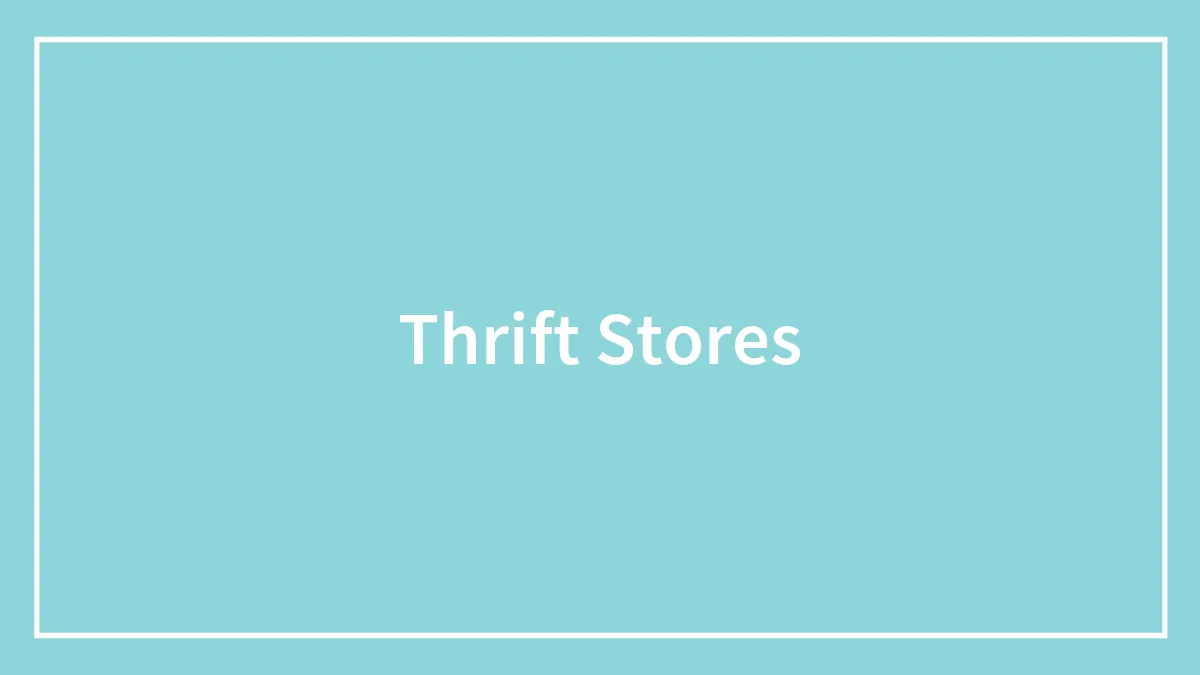Thrift Stores