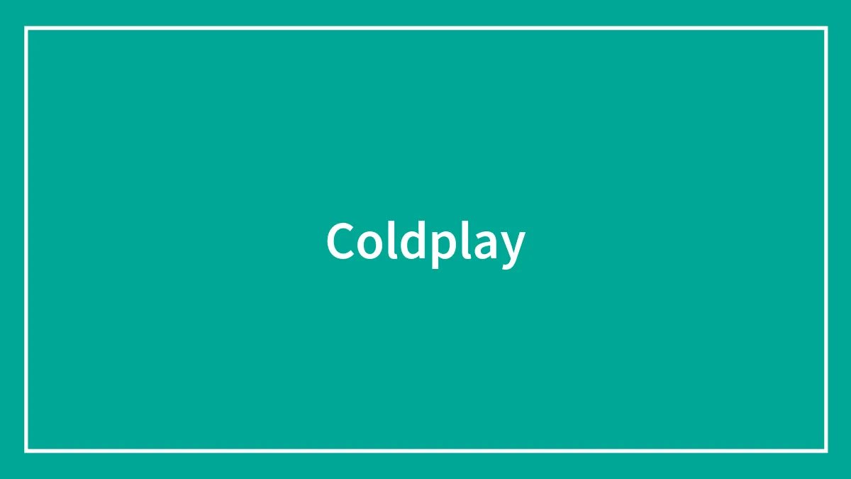 Coldplay