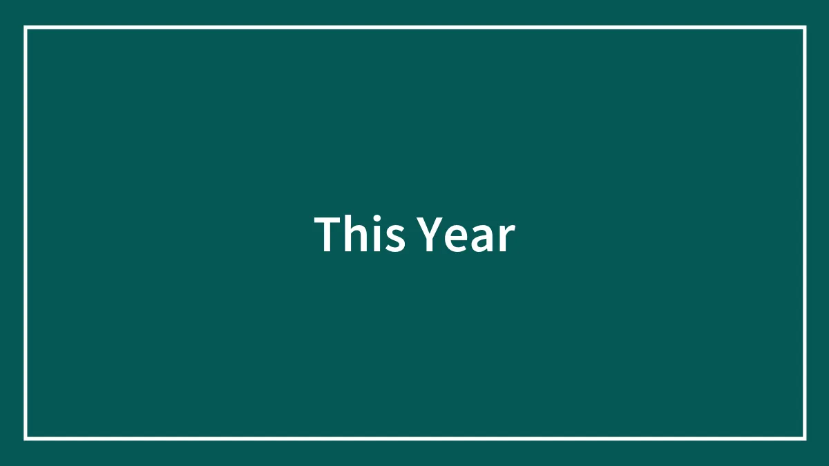 This Year