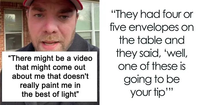 "I'm At A Place Of Employment, Not Here To Play": Server Shuts Down Customer Who Tried To Turn His Tip Into Content For Their Video