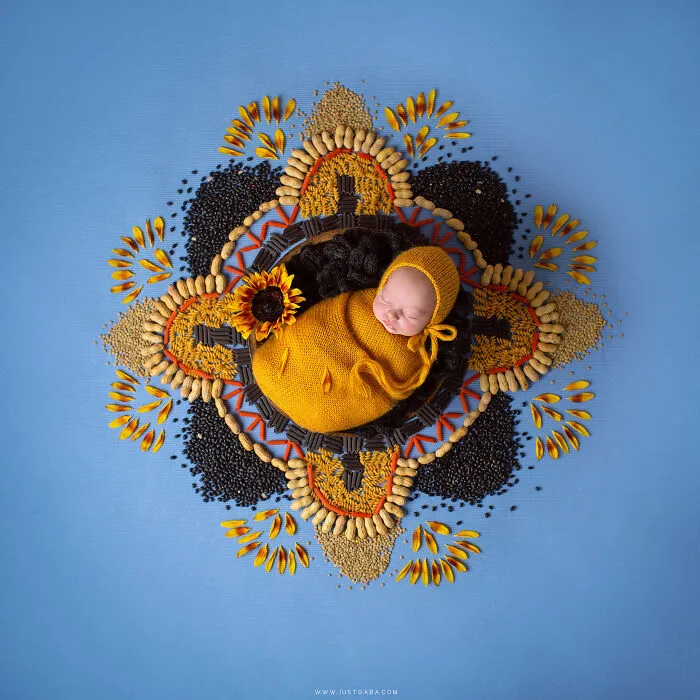 Each Of My Mandalas Is Designed For A Particular Baby, And Here Are My Latest 38 Photographs From The Series: “The Kids Of The Sun”