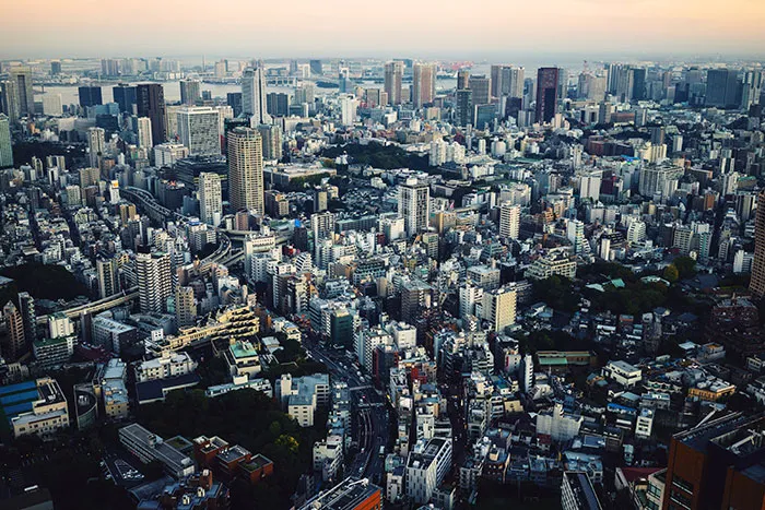 Picture of Tokyo from sky